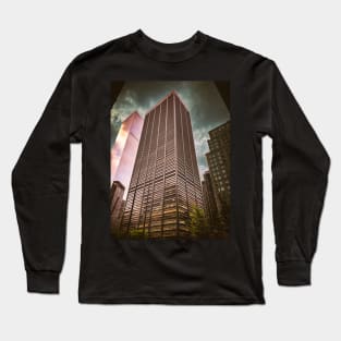 Financial District Dark Sky Manhattan NYC Long Sleeve T-Shirt